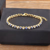 Lucky Evil Eye Shiny Charm CZ Tennis Bracelet for Women Crystal Zircon Jewelry Adjustable Chain Bangle Gift - Image 1