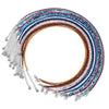 2 mm Stone Bead Necklace with 40 cm Chain and Multiple Color Options - Image 1