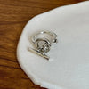 Silver Round Ring Adjustable Rings For Women Men Engagement Aesthetic Jewelry Jewellery - Image 2
