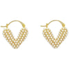 Unique Style Pearl Heart Shaped Hoop Earrings Simple Versatile Elegant Accessories for Women‘s Jewelry - Image 6