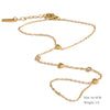 Stainless Steel Zircon Beads Back of Hand Chain Finger Bracelet Chic Sexy Jewelry Gift - Image 8