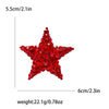Tassel Shooting Star Pins for Women Unisex Rhinestone Star Brooches Office Party Friend Gifts Jewelry Accessories - Image 16