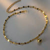 Stainless Steel Chain Fortune Beads Pendant Female Anklet Versatile Commuting Personality Simple Anklet - Image 5