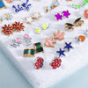 100Pair Women Plastic Enamel Small Stud Earrings Set Girls Heart Star Animal Moon Plastic Geometric Earring Set Jewelry Gifts - Image 2