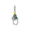 Silver Christmas Bell Charms Snowflake Reindeer House Bead Snowman Pendant Fit Bracelet Necklace Jewelry - Image 13