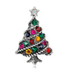 Christmas Brooch Shiny Crystal Year Accessory Pin Snowman, Elk, Tree Series Decoration Jewelry Gift - Image 18