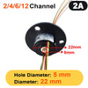 2/4/6/12 Channels Hollow Shaft Slip Ring Rotation Connector with 5mm Hole rings for Camera Gimbal/Ferris wheel Rings - Image 1