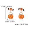 Halloween Skeleton Dangle Earrings For Women Punk Gothic Skull Black Lace Fringe Earring Pumpkin Funny Jewelry Gifts - Image 9