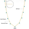 Round Cubic Zircon Charms Long Necklace Woman Choker Stars Moon Elegant Chain No Fade Fariy Jewelry - Image 18