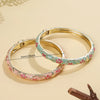 Ftcy Flower Pattern Enamel Cloisonne Bracelet For Women Retro Gold Color Plated Bangles for Girls Women Jewelry Gifts - Image 6