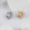 Titanium 16G Snowflake Flower Conch Helix Tragus Cartilage Stud Earring Monroe Labret Lip Piercing - Image 3