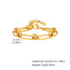 Gold Plated Chunky Oval Link Chain Stainless Steel Bracelet for Women, Minimalist Jewelry Gift - Image 7
