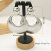 Gold Silver Color Large Earring Exaggerated Chunky Big Circle Drop Earring For Women Wedding Banquet Jewelry Gift Hip Hop - Image 7