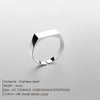 Men's Open End Ring Classic Stainless Steel Gold Plated Hand Jewelry - Image 2