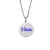 10Pcs 45cm 50cm 60cm Blank Round Disc Pendant Necklace Mirror Polish Stainless Steel Chain Necklace For Womens - Image 21