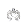 Zircon Rings For Women Stainless Steel Adjustable Open Rings Females Jewelry Accessories - Image 19