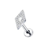 1PC Titanium 16G Square &Round CZ Labret Medusa Monroe Piercing Helix Cartilage Conch Tragus Lobe Stud Earring Jewelry - Image 20