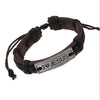Vintage Christian Alloy Wrap Leather Cuff Bangle Religious Bracelet "I Love Jesus" Wristband - Image 6