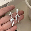 Y2K Girls Ribbon Aesthetics Ear Clips Ballet Style Ribbon Bow-Knot Ear Cuff Women Korean Kpop Earring Jewelry Gifts - Image 7