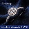 Women's Silver Rings Adjustable Size (5mm) Gra Ring For Women Jewelry Gift With Boxed - Image 1