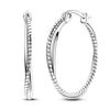 Silver Shining Zircon Earring Sparkling Simple Bow Irregular Curve Hoop Earring Jewelry Gifts for Women Men - Image 17