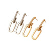 Yupsk Geometric Rectangle Shiny Zircon Drop Earrings for Women Elegant Minimalist Daily Casual Ear Accessories - Image 6