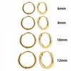 3pair/set Simple Twist Circle Round Hoop Earrings for Women Stainless Steel Huggie Ear Buckle Statement Jewelry - Image 11