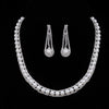 Silver Color Pearl Crystal Bridal Jewelry Sets Wave Shape Choker Necklace Earrings Sets for Women Wedding Jewelry Sets - Image 11