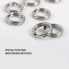 Jigging Pro Stainless Steel Split Rings Fishing Connectors Snap Rings 10/15Pcs Heavy Duty Saltwater Fishing Accessories - Image 5
