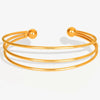 1pc Classic Stainless Steel Brief Metal Texture Bangle Terror Eyes Metallic Ball Opening Adjustable Bangles For Women Gift - Image 14