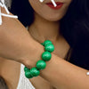 Colorful Big Bead Bracelets for Women Personality Punk Resin Holiday Jewelry Accessories Gift - Image 6