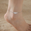 Simple Stainless Steel Foot Chain of Women Gold Color Feather Anklet Lucky Red String Jewelry Accessories Gifts - Image 2
