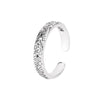 Silver Rings For Women Vintage Handmade Adjustable Vintage Flower Pattern Ring Band Female Gift - Image 4