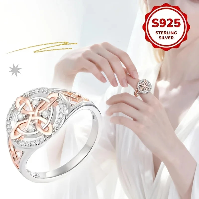 1 piece of Kettle Knot Witch Ring A design ladies' ring. Ideal for Valentine's Day gift. Very suitable for both parti - Image 1