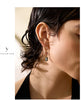 Geometric Drop Earrings with Stainless Steel Posts in Gold-Tone or Silver-Tone - Image 10