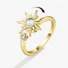 Sunflower Rotating Ring For Women Spinner Fidgets Adjustable Open Rings Cute Animal Butterfly Turtle - Image 7