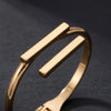2pcs Simple Design Geometric Open Bracelet Ring Set, Women's Personalized Holiday Party Accessories Gifts - Image 5