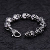 Gothic Vintage Men's Skull Bracelet 316L Stainless Steel Punk Hip Hop Skeleton Bracelets Amulet Jewelry Gifts - Image 2