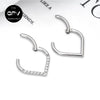 316L Medical Stainless Steel Drop Nose Ring Punk Earrings Men's And Women's Piercing Jewelry Love Heart Septum Ring - Image 14