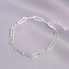 Silver Round Beads Bracelets for Women Men Vintage Simple Adjuatable Chain Bracelets Party Wedding Jewelry - Image 10