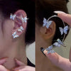 Butterfly Ear Cuff Clip with Crystals No Piercing - Image 11
