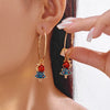 Shiny Zircon Christmas Tree Earrings for Women Xmas Colorful Bulb Tree Bell Drop Earrings Year Party Jewelry Gifts - Image 7
