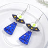 Mirrored Ufo Alien Acrylic Earrings for Women Glitter Pink Rocket Spaceship Long Drop Earring Creative Jewelry Birthday Gift - Image 10