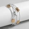 Two Tone Geometric Square Beads Chain Bracelets for Women Multilayer Silver Color Link Bangle Bracelet Charm Jewelry - Image 3