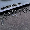 1 Pcs Clip On Hoop Earrings For Men Women Stainless Steel Fake Non Piercing Magnetic Dangle Earring Black Huggie Hoop - Image 6