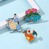 Kawaii Anime Brooch Charizard Venusaur Squirtle Lapel Pins Enamel Brooch Cute Badges for Backpacks Jewelry Fans Gifts - Image 3