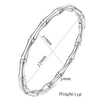 Stainless Steel Bamboo Cuff Bracelets Bangles for Woman Gold Color Wedding Female Jewelry Gifts - Image 2