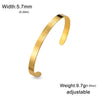 Hebrew Bracelet Star of David Chai Shema Engraved Cuff Bangle Adjustable Stainless Steel Jewelry - Image 6