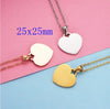 10Pcs/Lot Mirror Polish 20/25mm Heart Pendant Necklace Stainless Steel Cross Chain Necklace For Mens Women's Trends Jewelry - Image 8