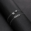 Bohemia A-Z Letter Initial Anklet For Women Silver Color Initial Heart Anklet Bracelet Leg Chain Beach Party Travel Foot Jewelry - Image 11